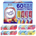 Sugar-Free Lemonade Fruit Punch Raspberry Lemonade Wild Strawberry Powdered Drink Singles Variety Pack, 60 Count P591