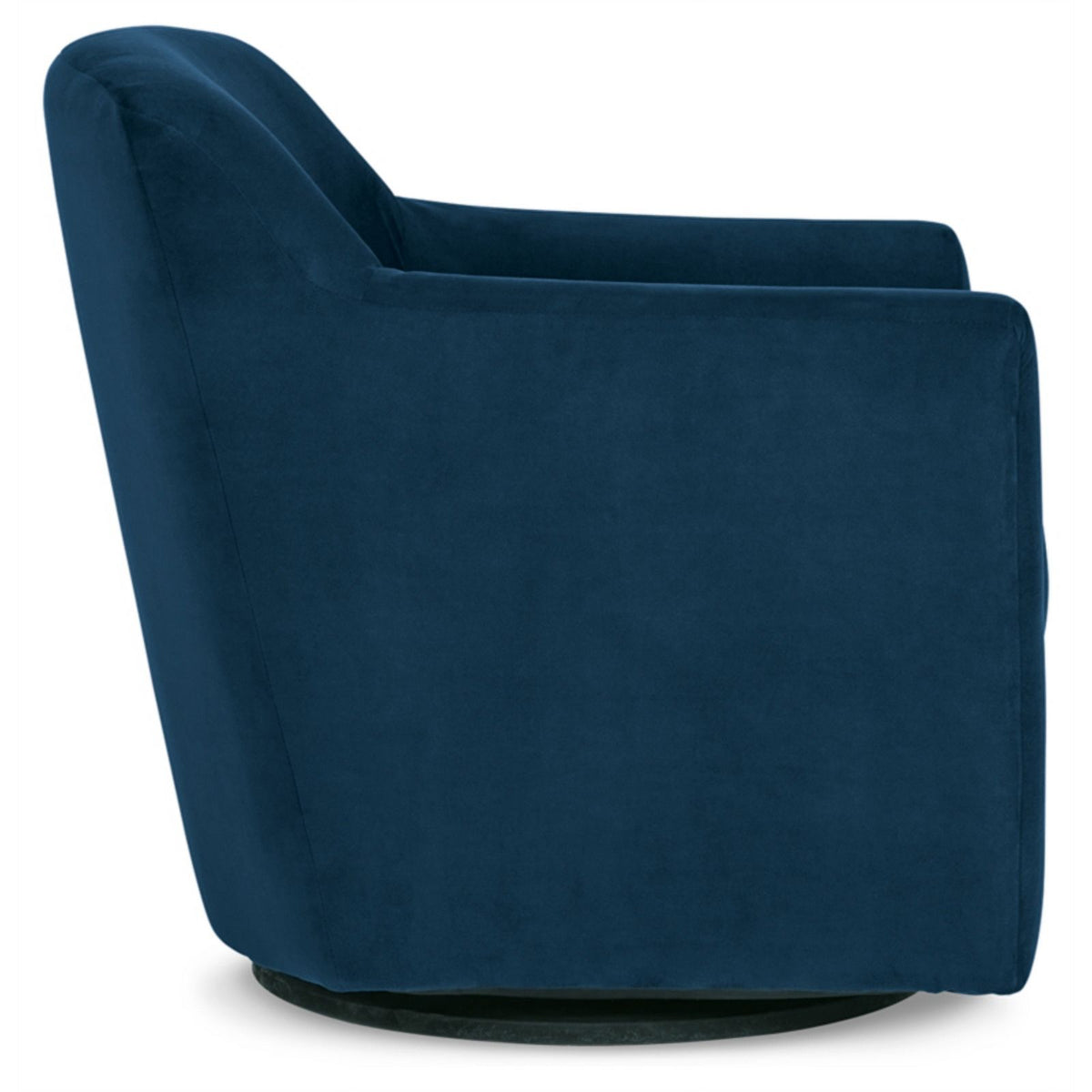 Blue & Black Metal Swivel Accent Chair F81854