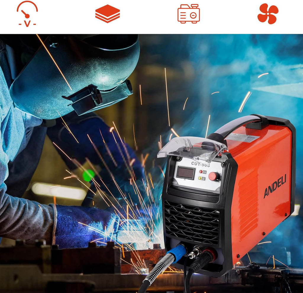 40A Plasma Cutter Machine Kit with Orange Plastic Case R8226