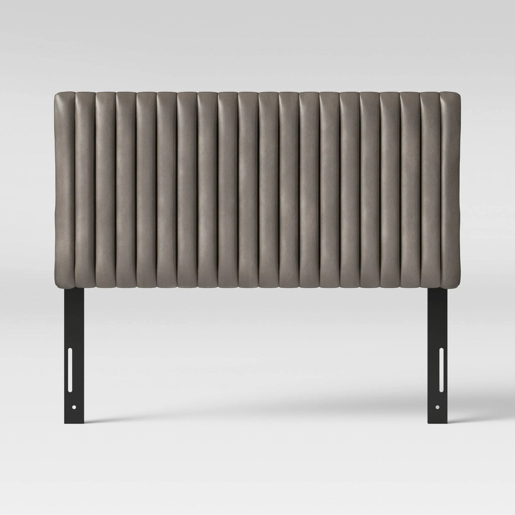 California King Velvet Channel Headboard Z529