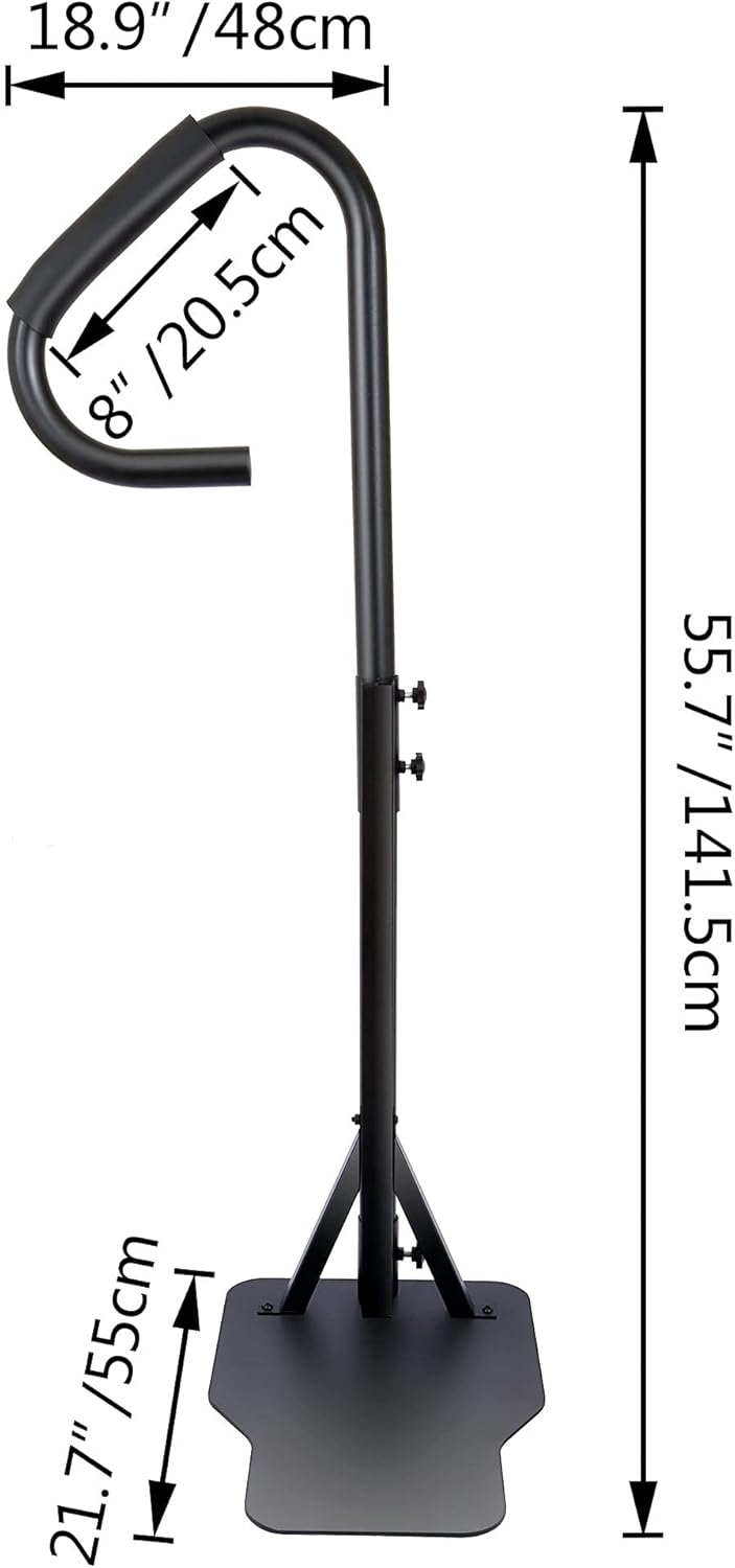 Spa Safety Handrail 57'' Hot Tub Handrail 600LBS Capacity Hot Rail, Spa Hand Railing with Slide-Under Base W6609