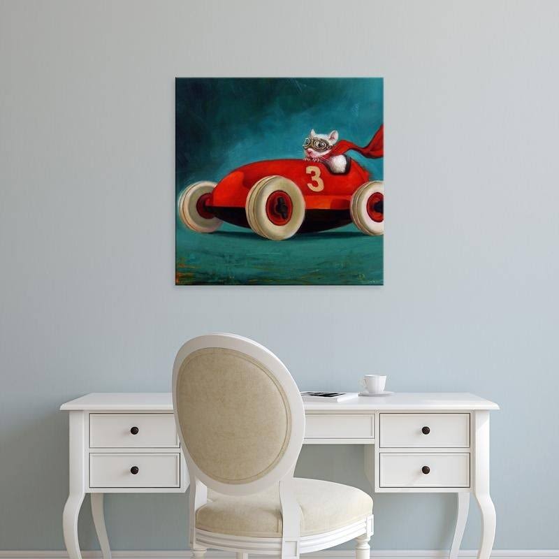 24 x 24 Classic Black Frame Canvas Art I868