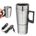 Stainless Steel 500ml Car Heating Cup with Anti-Spill Lid W194