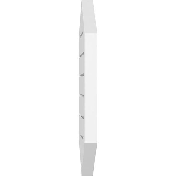 Vertical Peaked Surface Mount PVC Gable Vent U53445