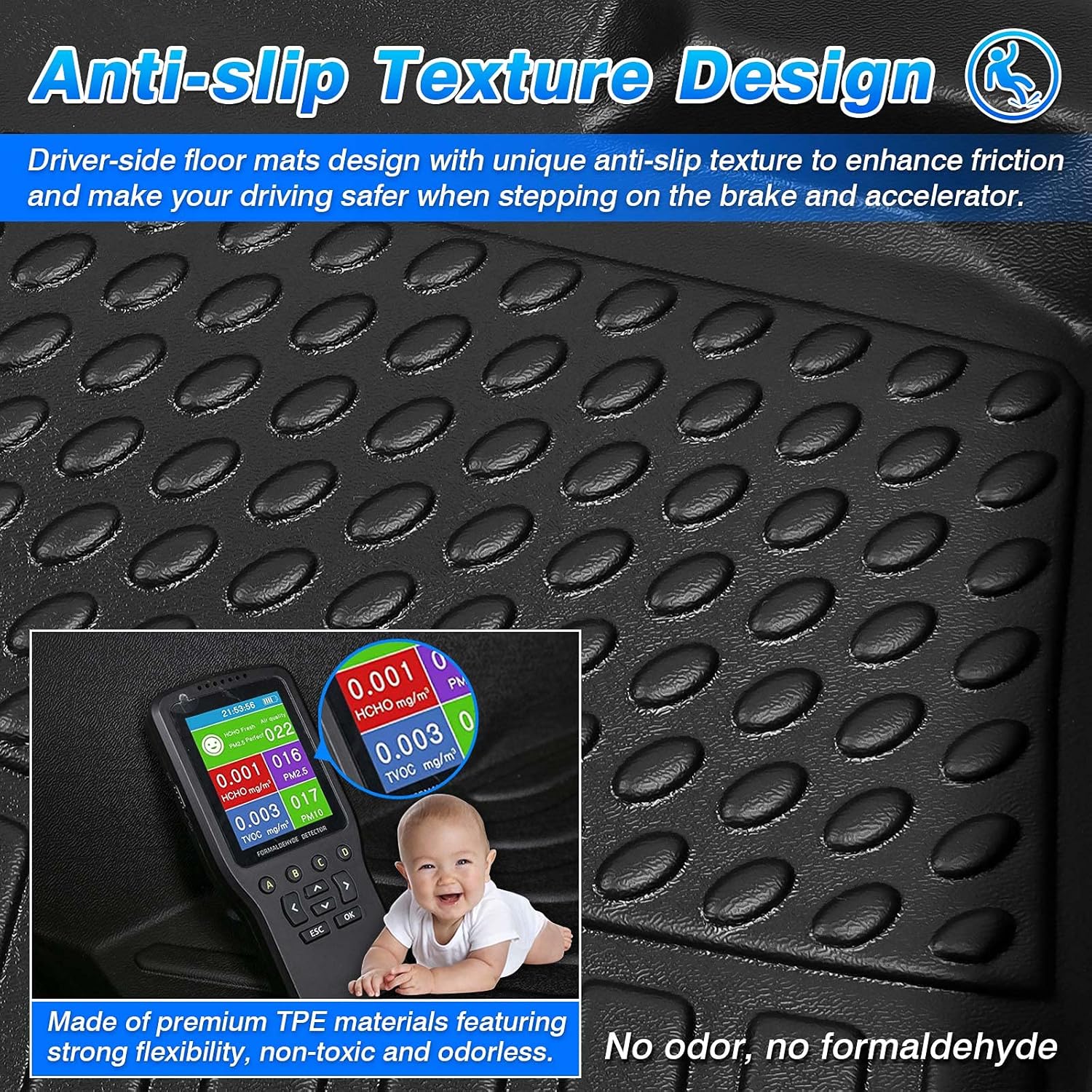Custom Fit Floor Liners for Audi Q5 2009-2017 SQ5 2013-2017 All Weather TPE Floor Mats L120304