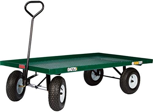 Steel Flatbed Garden Wagon, 800-Lb. Capacity, 60in.L x 36in.W X415