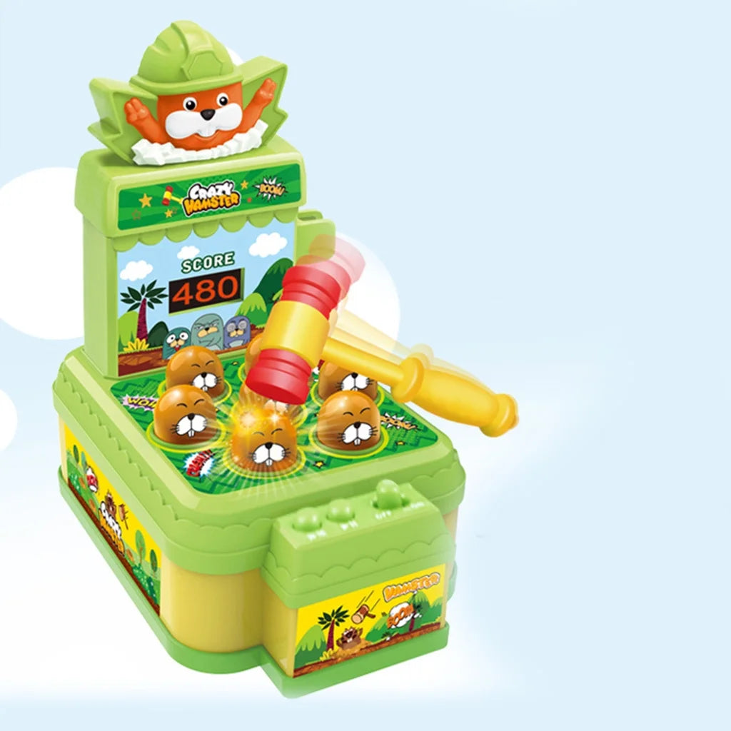 Mini Coin-operated Pound Arcade Game Machine With one Hammers Toy Y895