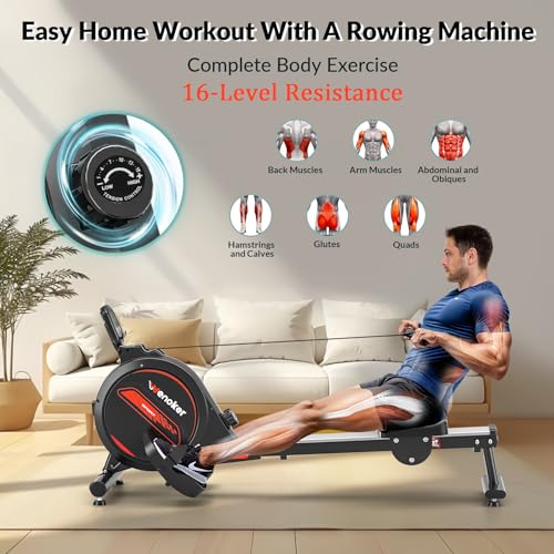 Magnetic Rower Machine with LCD Monitor L715412