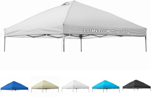 Silver Coated Oxford Cloth Canopy Replacement Top Cover Q44893
