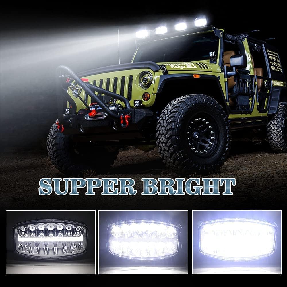 80W LED Work Light Spot Flood Combo with DRL High Low Beam Q74001