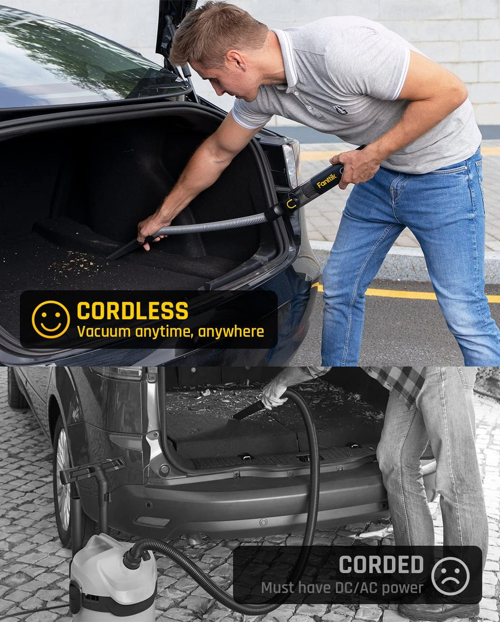 Cordless Car Vacuum & Cordless Screwdriver J7696