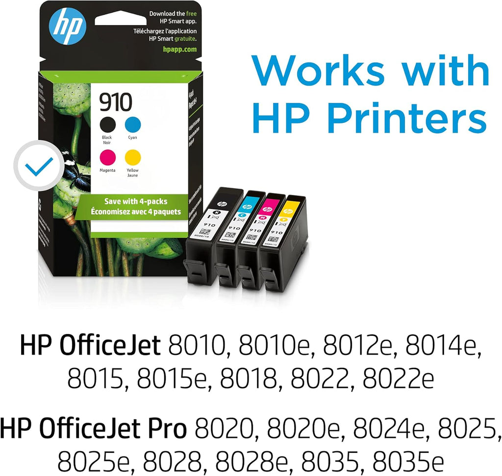 Black, Cyan, Magenta, Yellow Ink Cartridges (4-pack) G7782
