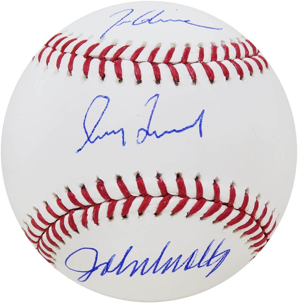Triple Signed Authentic Official M.L.B Baseball A261084