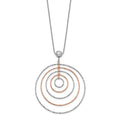 Rose Gold-Plated D/C Necklace with 1" Extension E93588