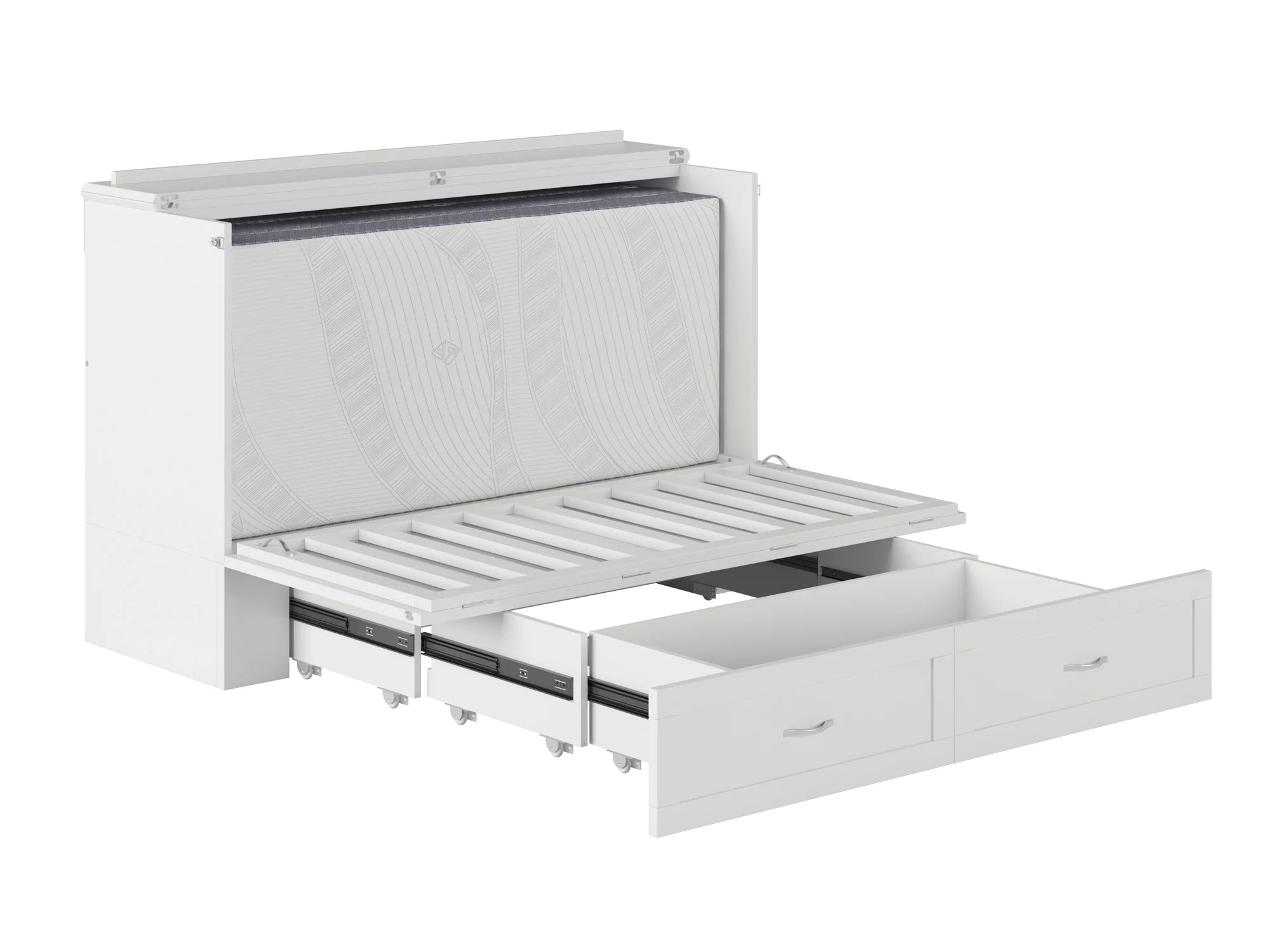 Queen White Murphy Bed Chest P74691