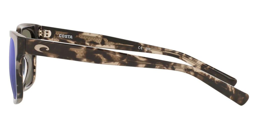 Polarized Blue Mirror 580G Square Sunglasses B5909