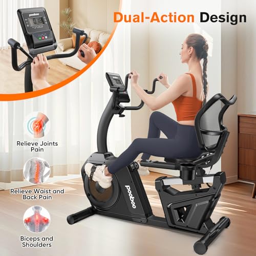 Recumbent Exercise Bike with Arm Exerciser D14865