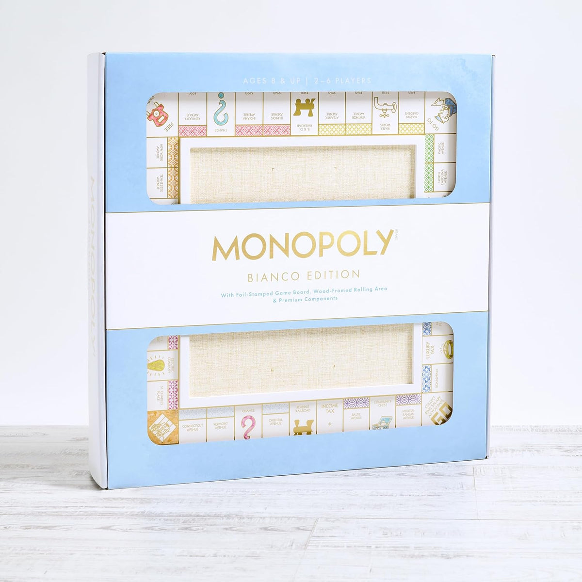 Monopoly Bianco Edition with Wood Game Board V10048