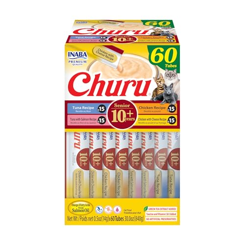 Creamy Lickable Cat Treats, 0.5 Ounces Each, 40 Tubes, Tuna & Chicken Variety L98274