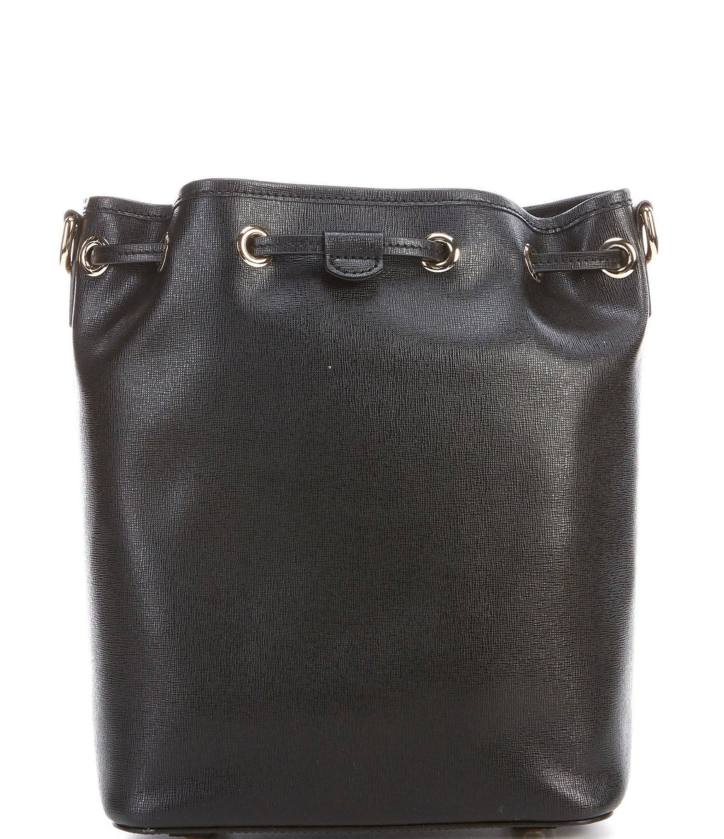 Marine Leather Drawstring Bag W812