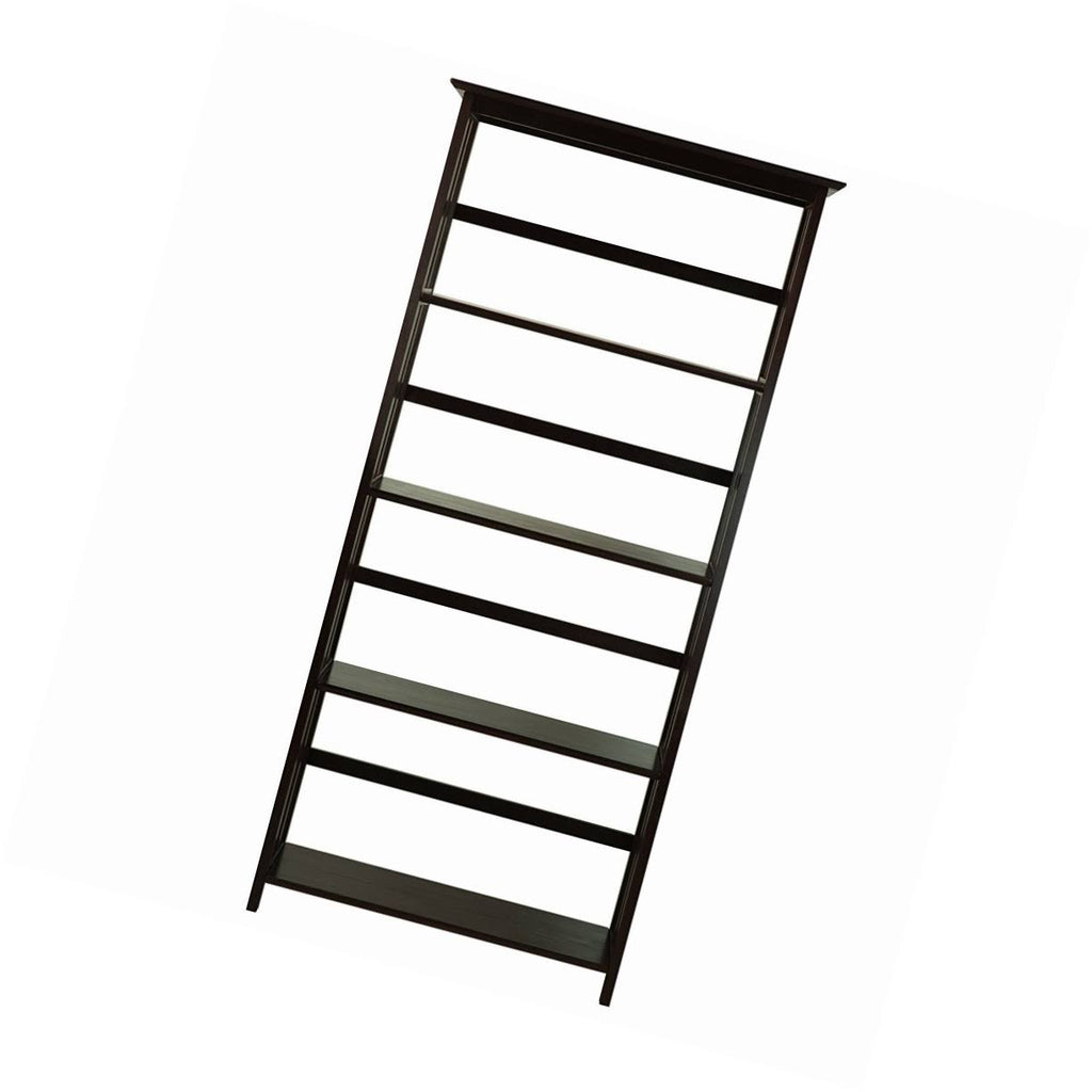 Espresso 5-Shelf Bookcase D9038