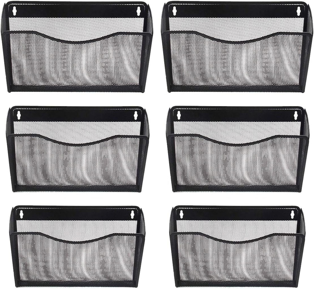 Black Wall Mount File Organizer, Pack of 2 O735485