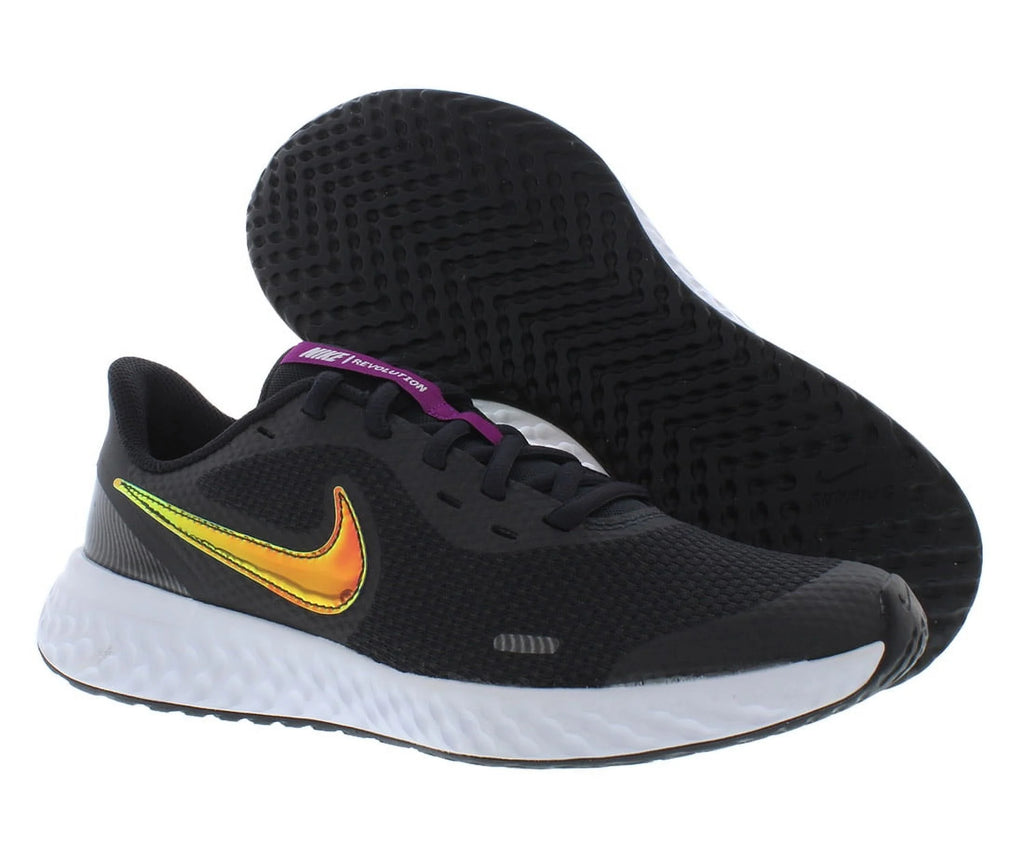 Black/White Girls Shoes Size 7 O5916