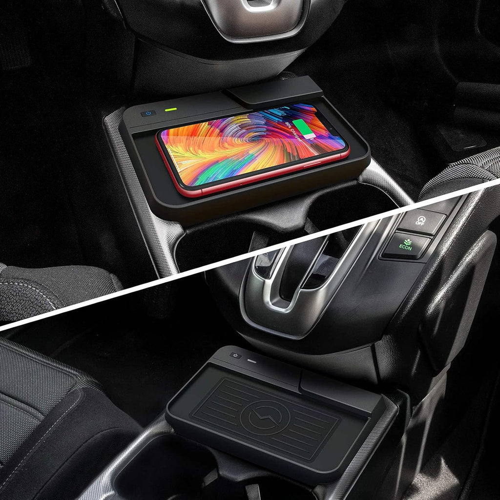 Wireless Charger Center Console Holder Storage Box with Wireless Charging Pad Mat for CR-V Interior Accessories Pack of 2 Y672