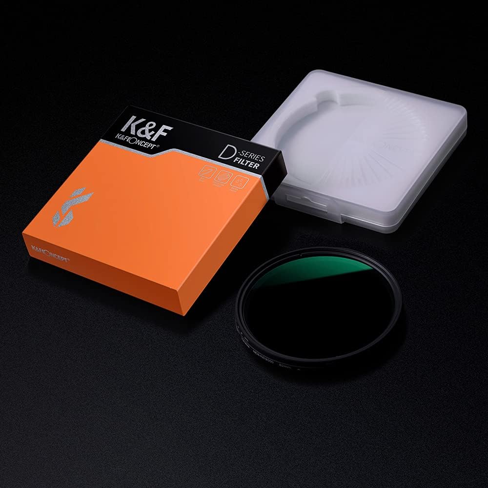 46mm Variable Neutral Density Filter ND8-ND2000 (3-11stop) Hydrophobic Adjustable ND Filter, Pack of 2 B23284