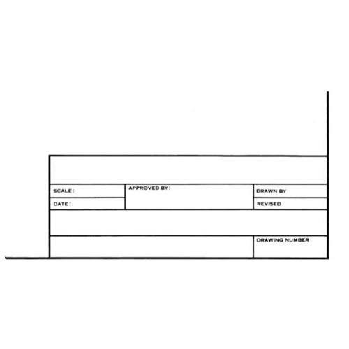 Tracing Paper with Title Block and Border 100-Sheet Pack 11 x 17 E75151