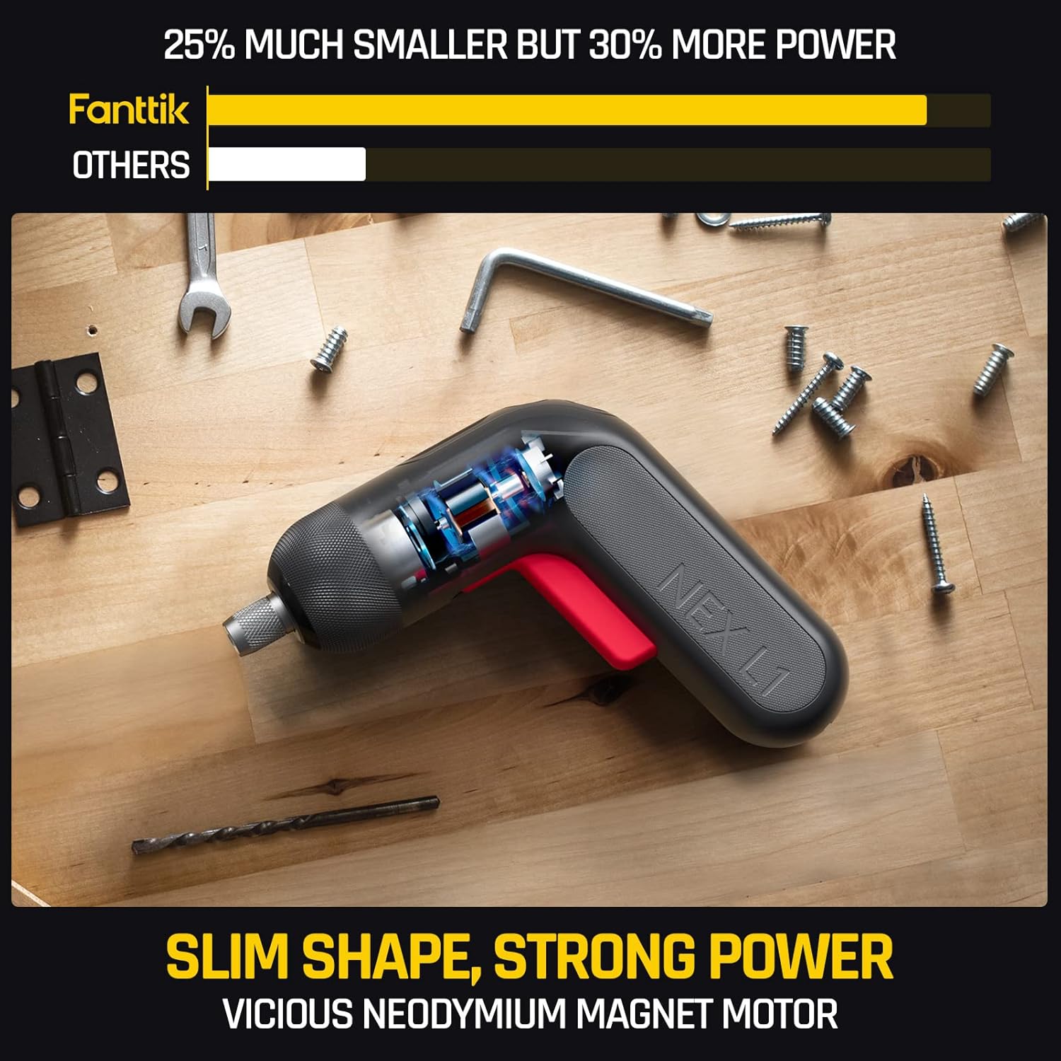 Cordless Car Vacuum & Cordless Screwdriver J7696