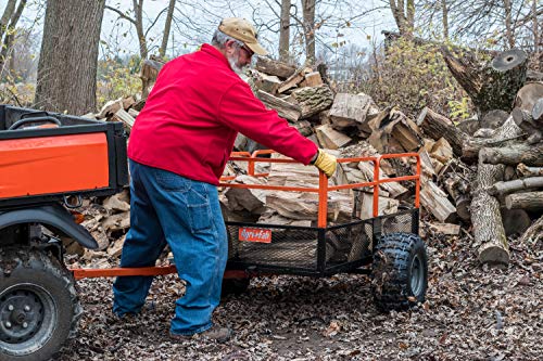 Orange Black Steel Dump Cart R611599