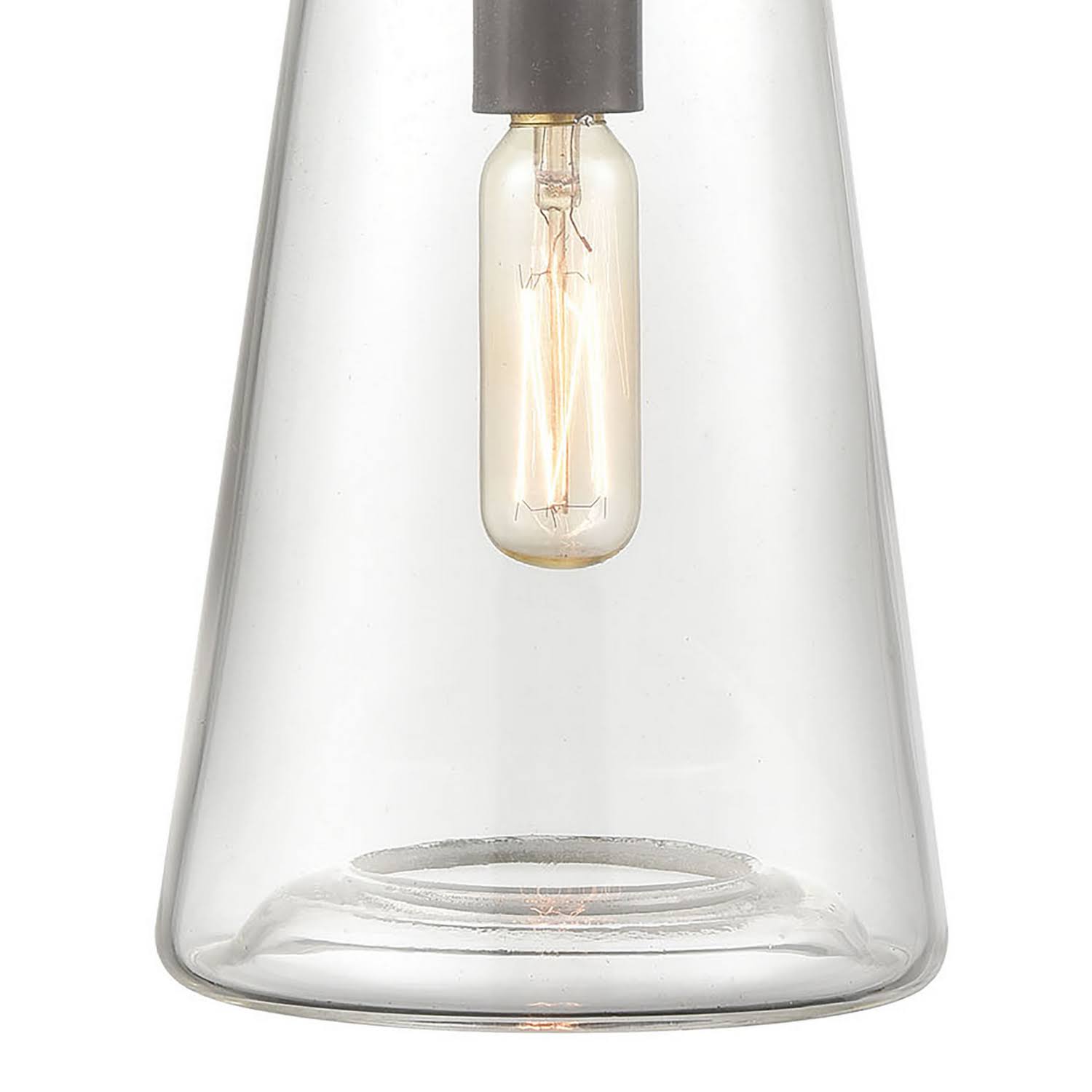 Oil Rubbed Bronze 1-Light Sconce with Clear Glass M528