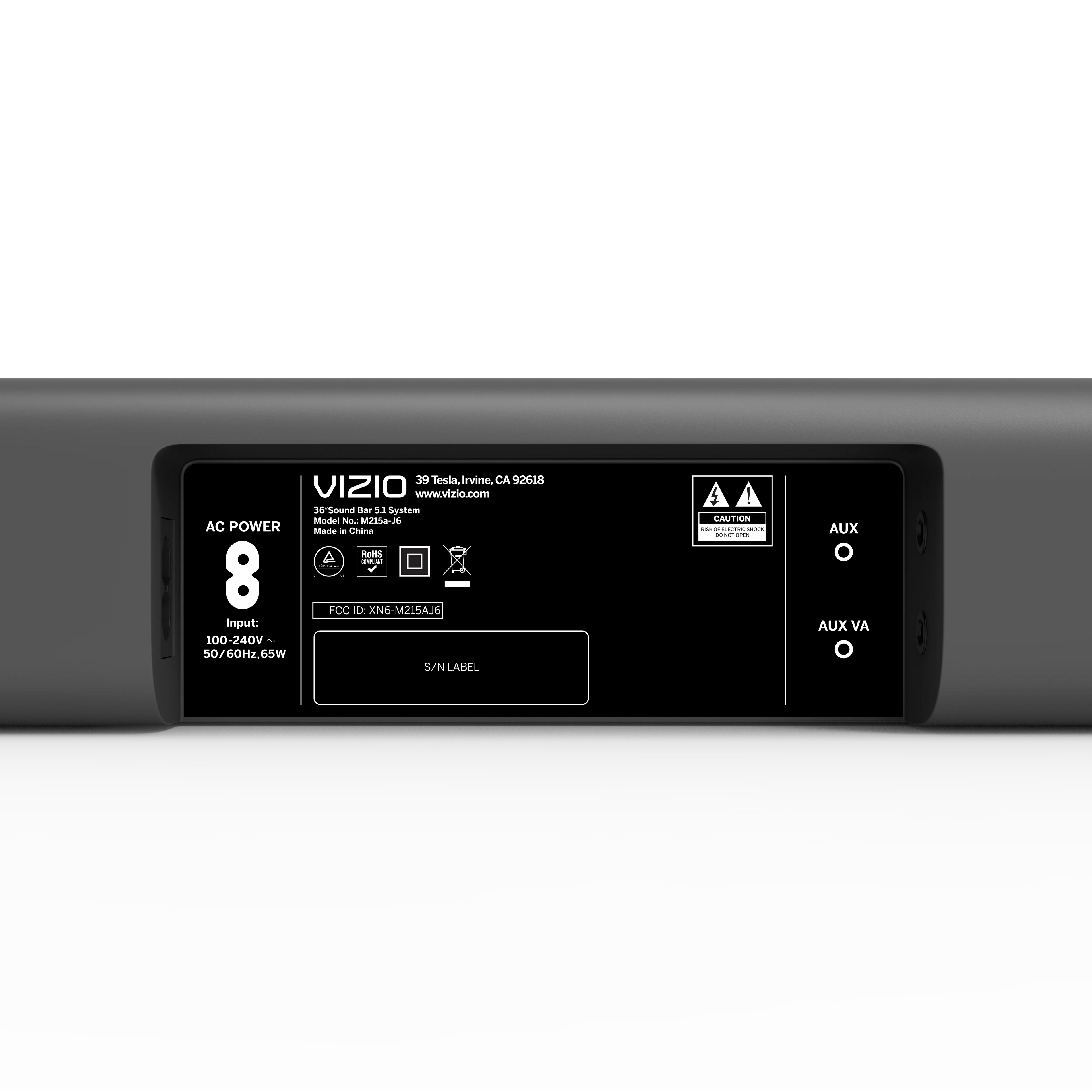 2.1 Sound Bar with Wireless Subwoofer K75634