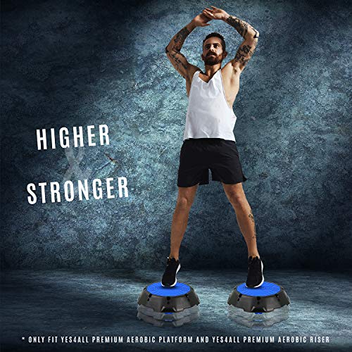 2-in-1 Adjustable Aerobic Step Platform with Rocker Balance Board Legs Q40705