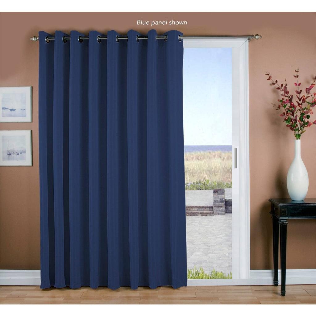 Sage Grass Cloth Grommet Patio Panel Y8955