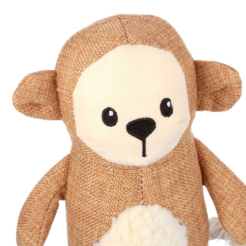 Tan Monkey Plush Dog Toy E444591