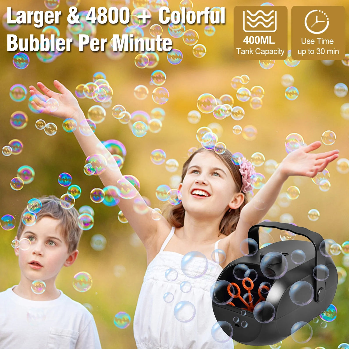 Portable Rechargeable Bubble Machine Y54970