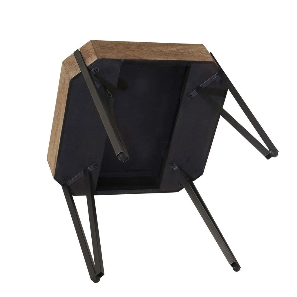 Brown Wooden Side Table Q384