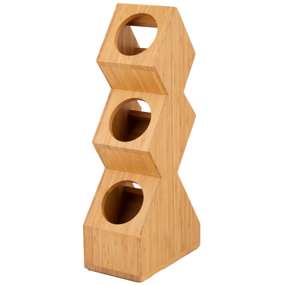 Bamboo 3-Compartment Cylinder Display S692