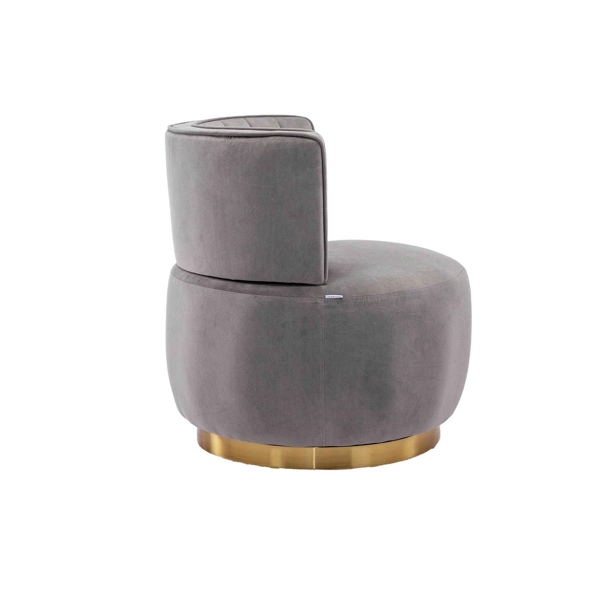 360 Degree Swivel Velvet Accent Sofa Chair Y453568