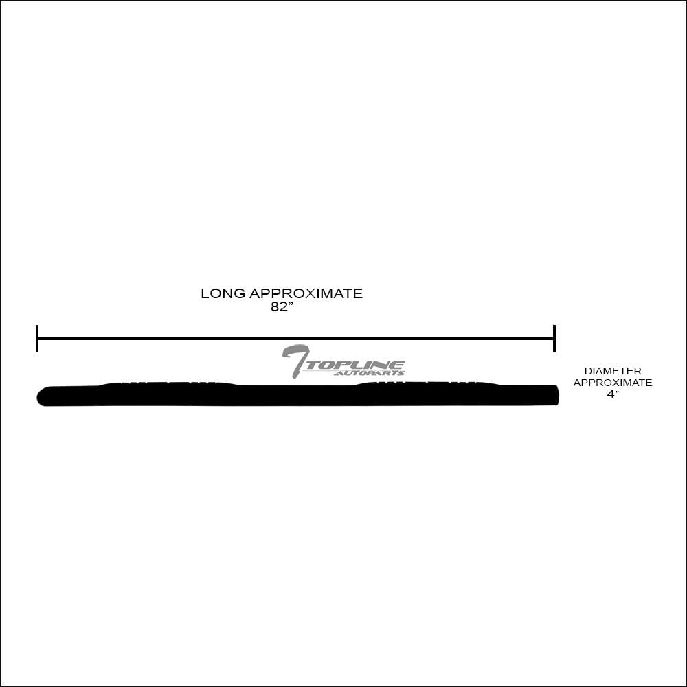 4" Oval Polished Stainless Steel Side Step Nerf Bars O9407