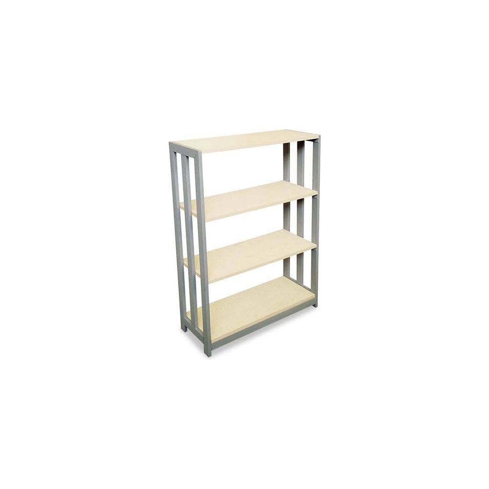 Oatmeal Three-Shelf Bookcase R9451