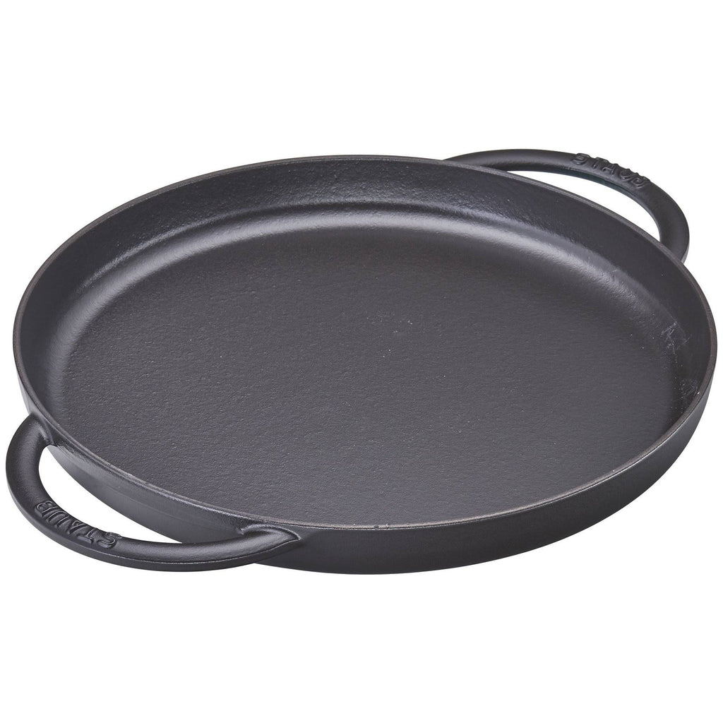 Matte Black Cast Iron Chicken Griddle & Press Set R622830