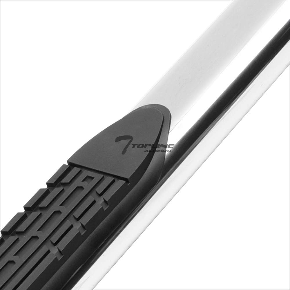 4" Oval Polished Stainless Steel Side Step Nerf Bars O9407