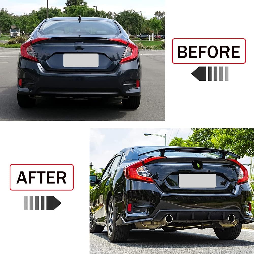 Glossy Black ABS Racing Spoiler Wing H5065