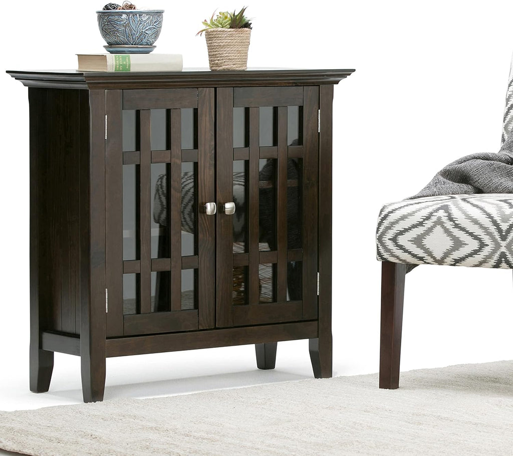 Light Golden Brown Storage Media Cabinet U104