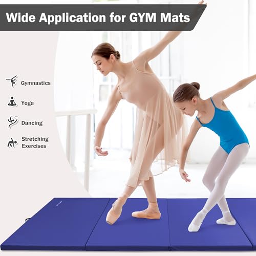 Blue 4'x8'x2" Extra Thick Gymnastics Mat X1112