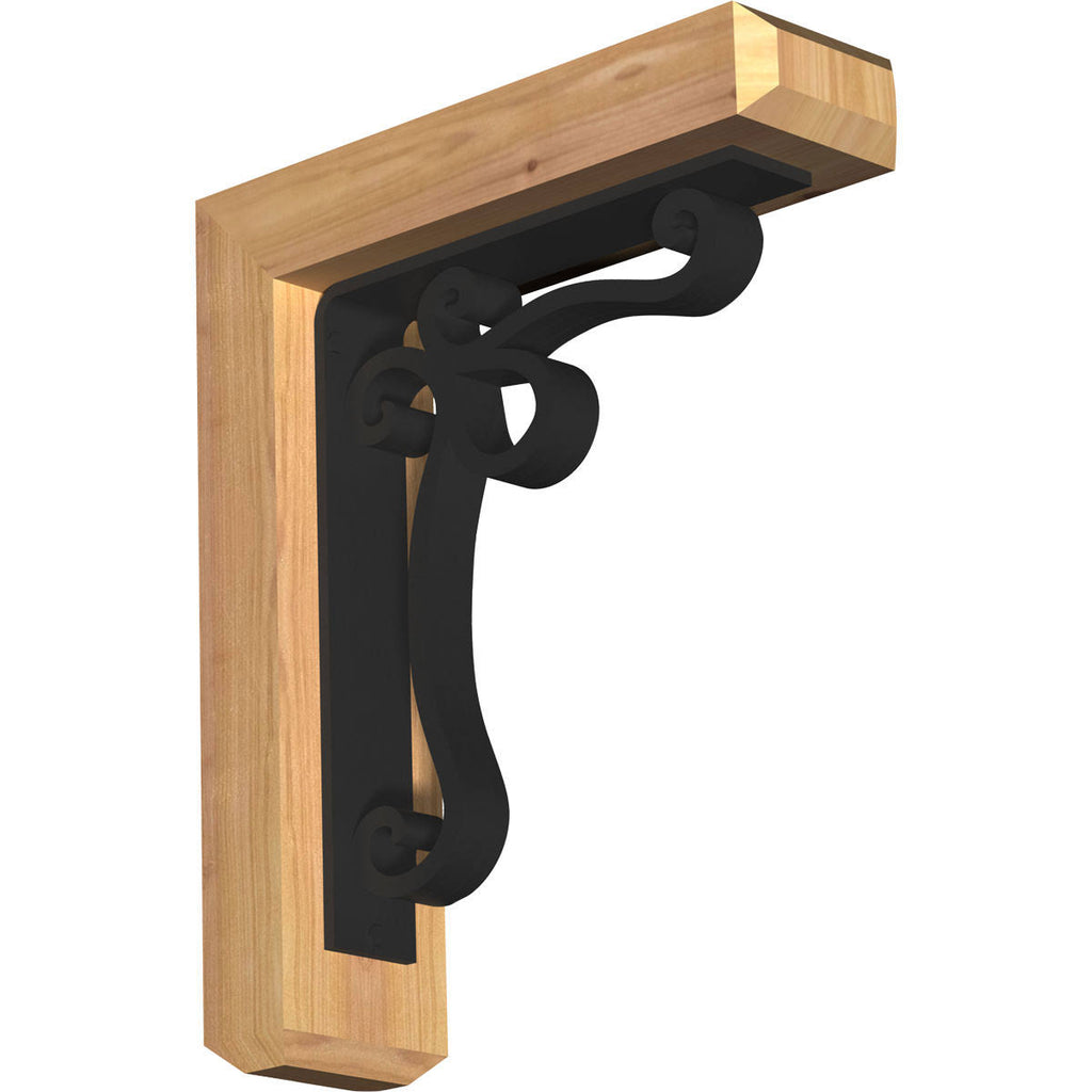 Orleans Craftsman Ironcrest Smooth Bracket, Western Red Cedar N4841