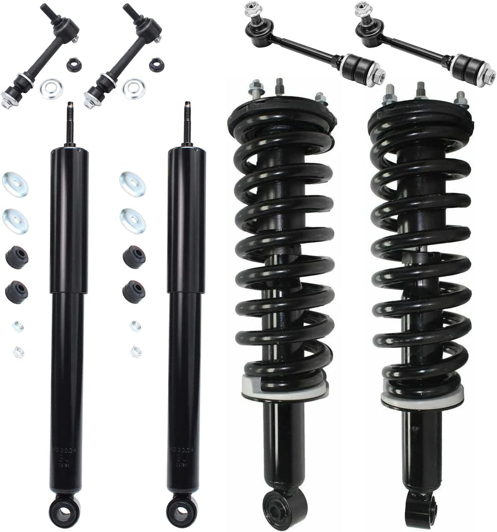 8pc Front Complete Struts + Rear Shock Absorbers Suspension Kit Y7914